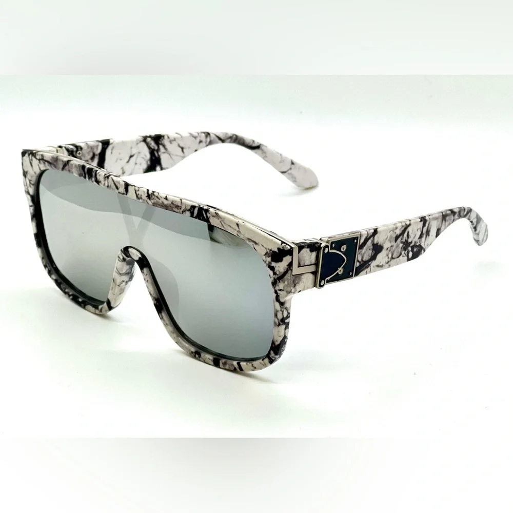 Sunglasses oversized Men Women Shades single lens Fashion‎ Designer Flat lens